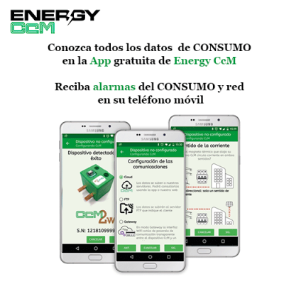Conozca su consumo eléctrico en todo momento con la App de Energy CcM